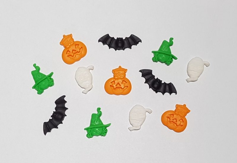 Halloween Sugar Icing Fondant Edible Cupcake Toppers Cake Decorations